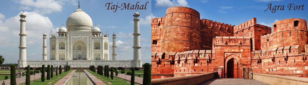 Agra Fort and Tajmahal